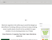 Tablet Screenshot of greencigarrette.com